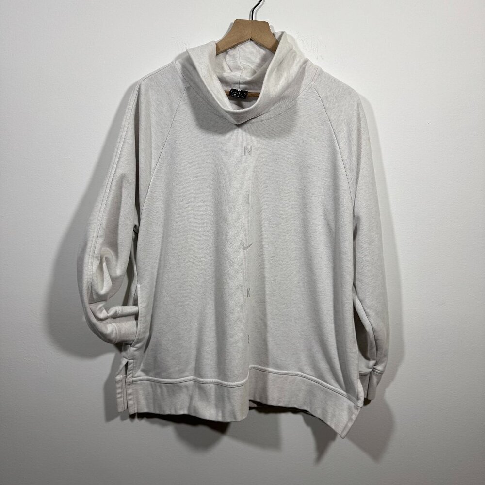 Nike Women's Gray Cowl Neck Pullover Sweatshirt Size XL